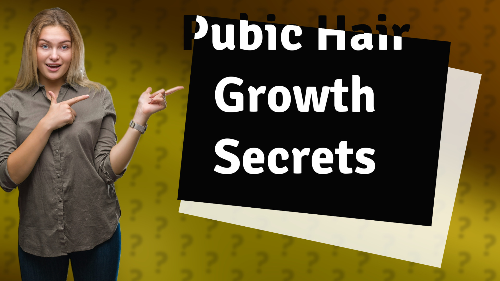 Pubic Hair Growth Secrets