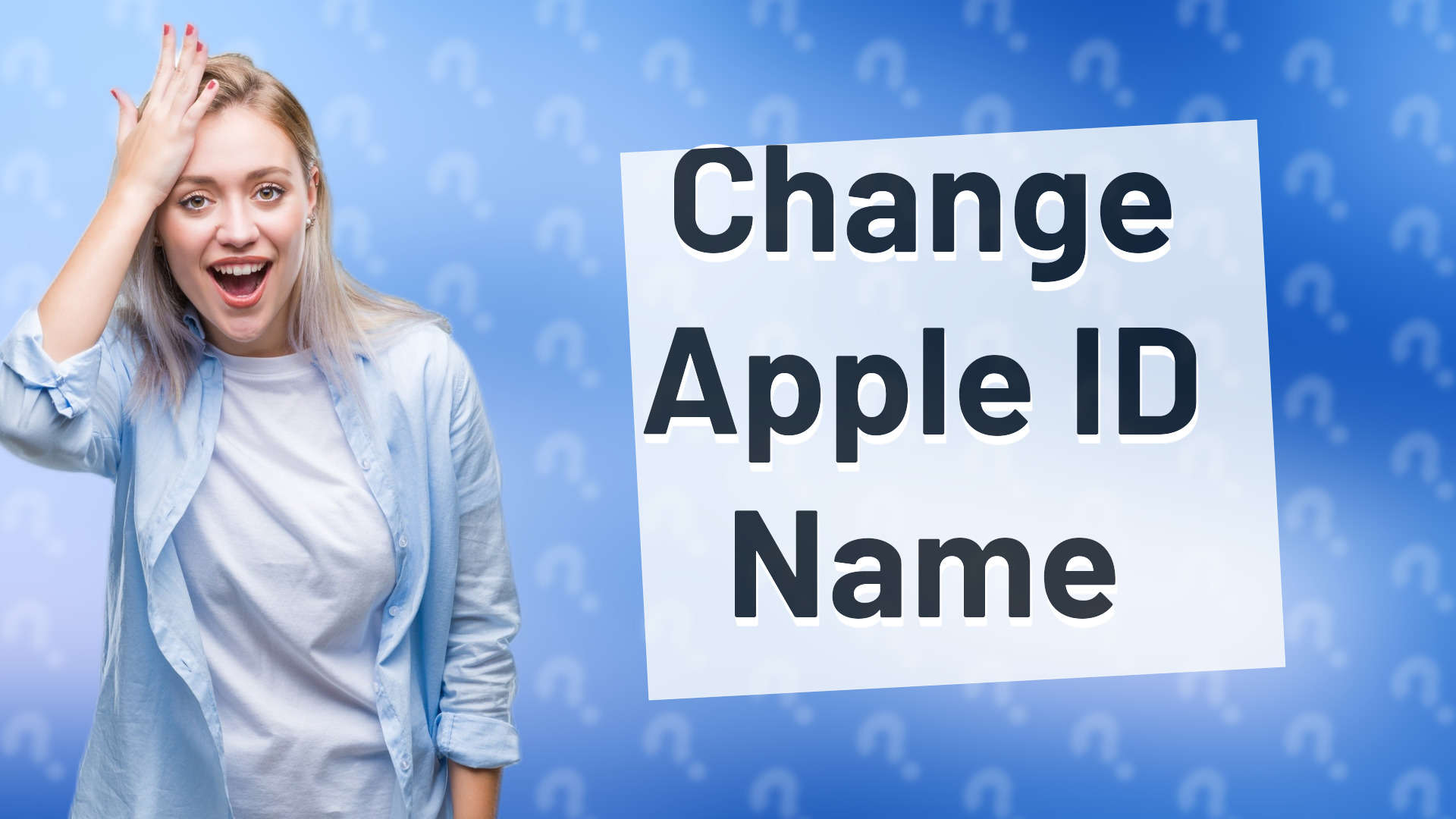 Change Apple ID Name