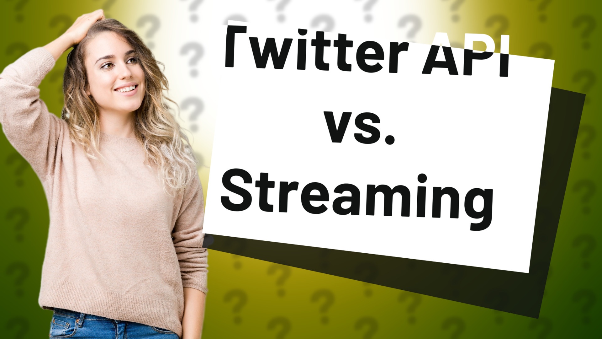 Twitter API vs. Streaming