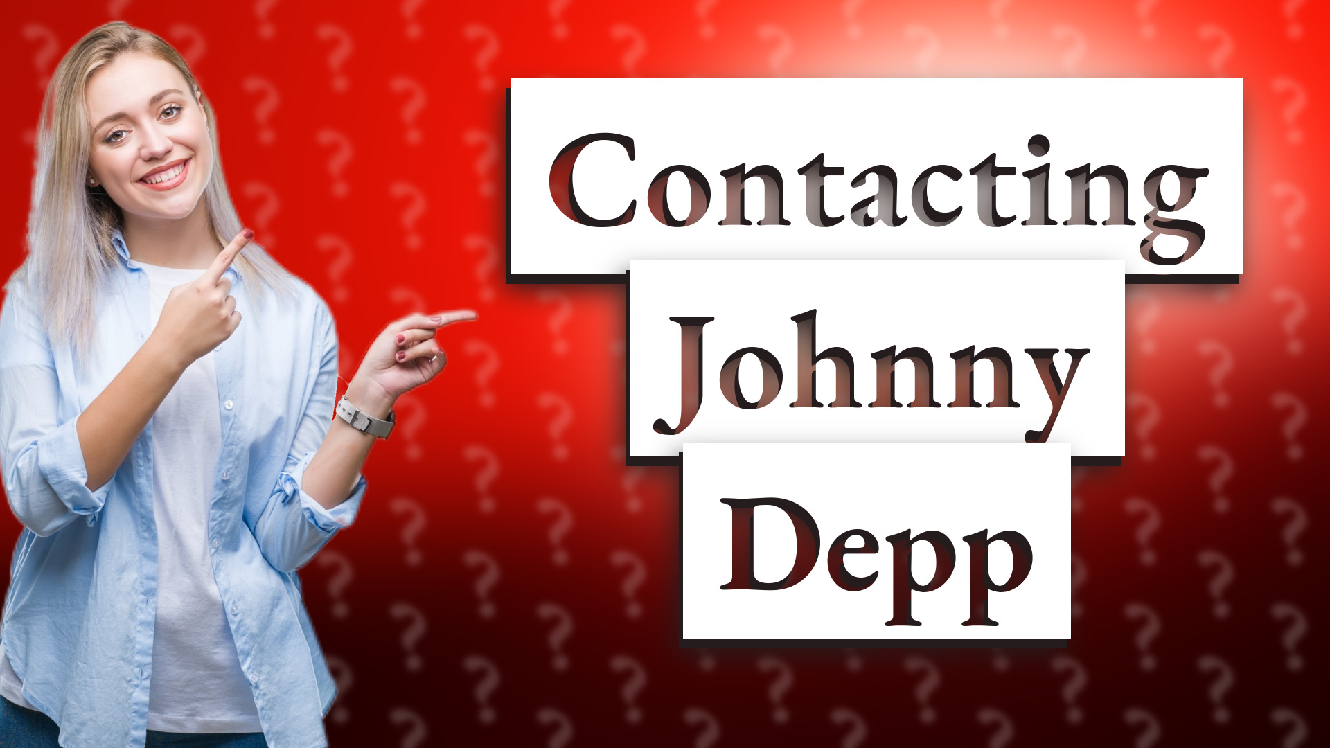 Contacting Johnny Depp