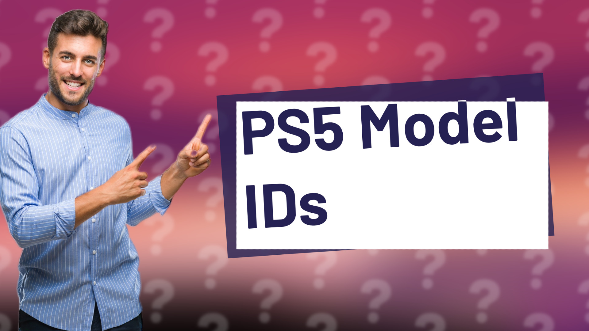 PS5 Model IDs