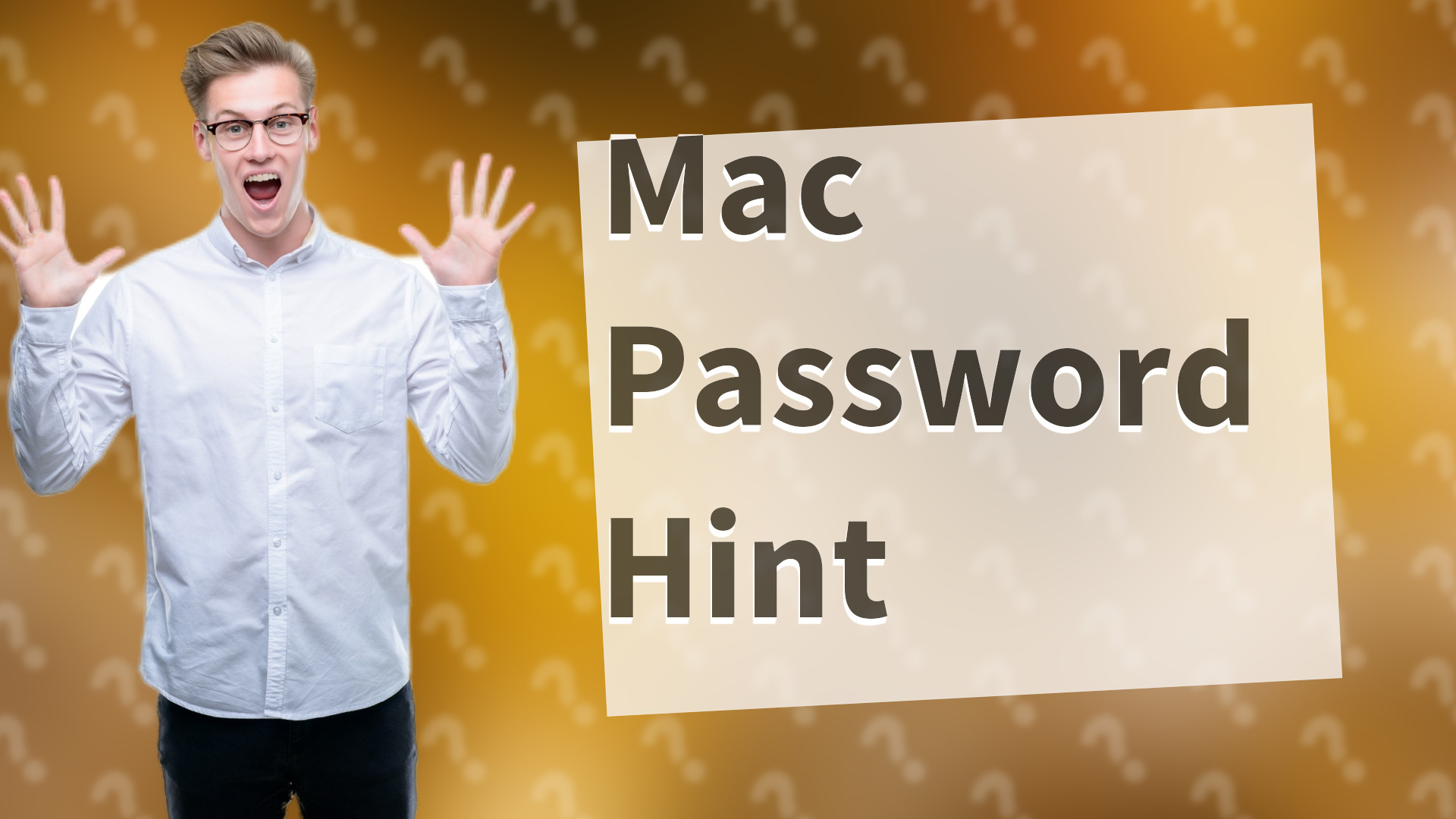 Mac Password Hint