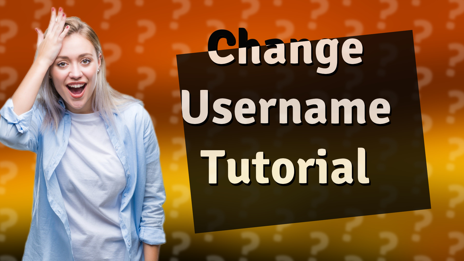 Change Username Tutorial