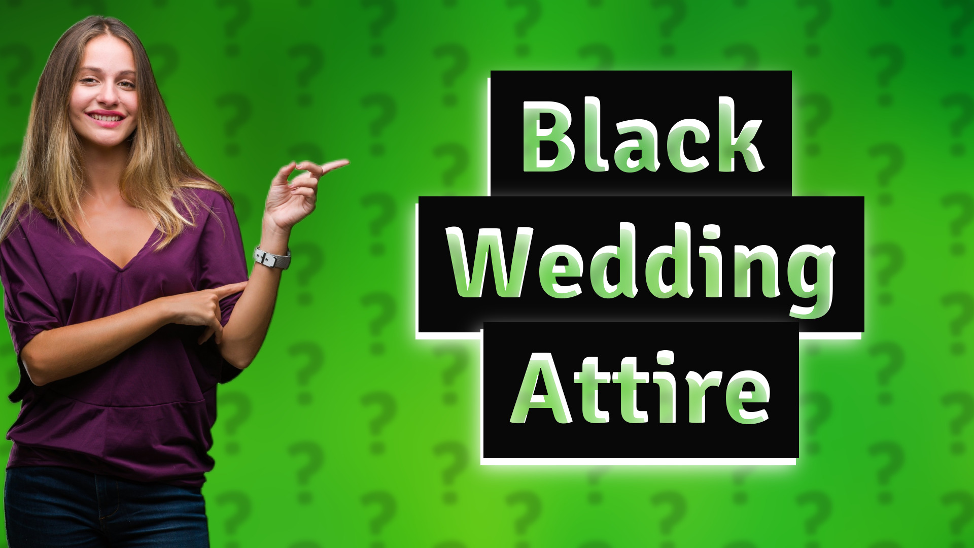 Black Wedding Attire