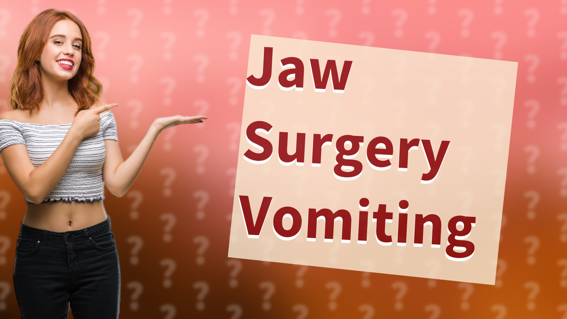 Jaw Surgery Vomiting