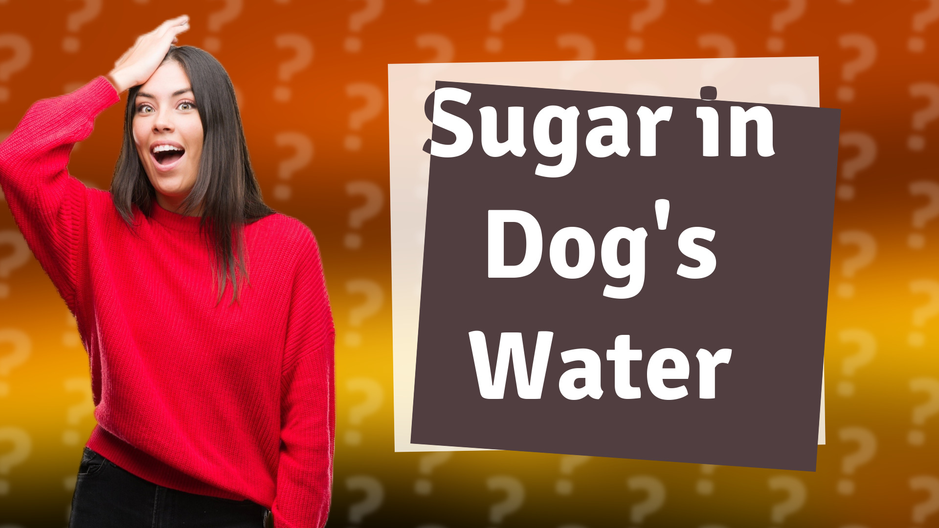 Sugar in Dog's Water