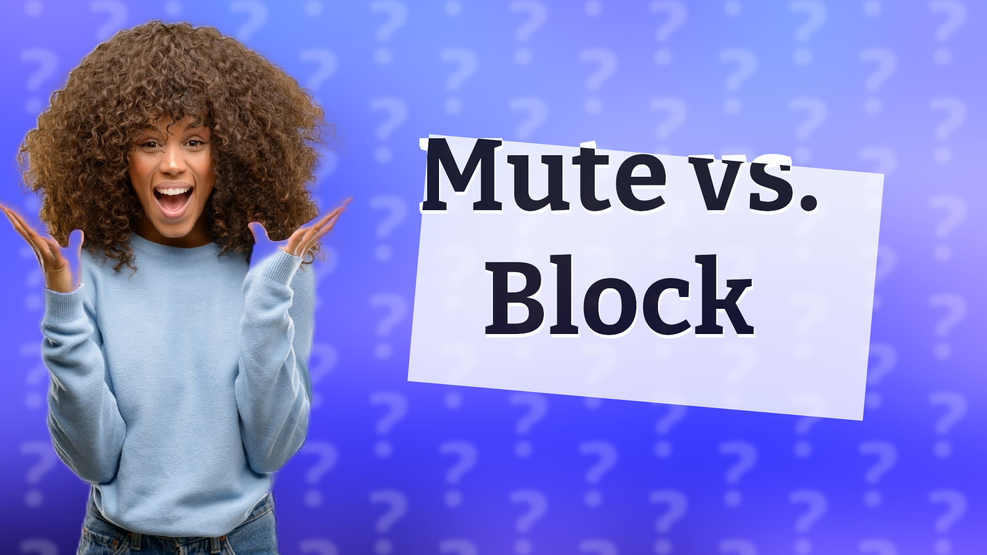 Mute vs. Block