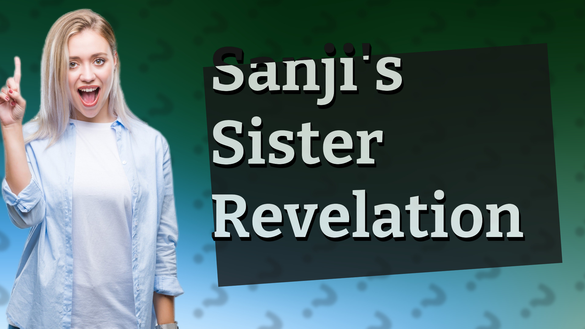 Sanji's Sister Revelation