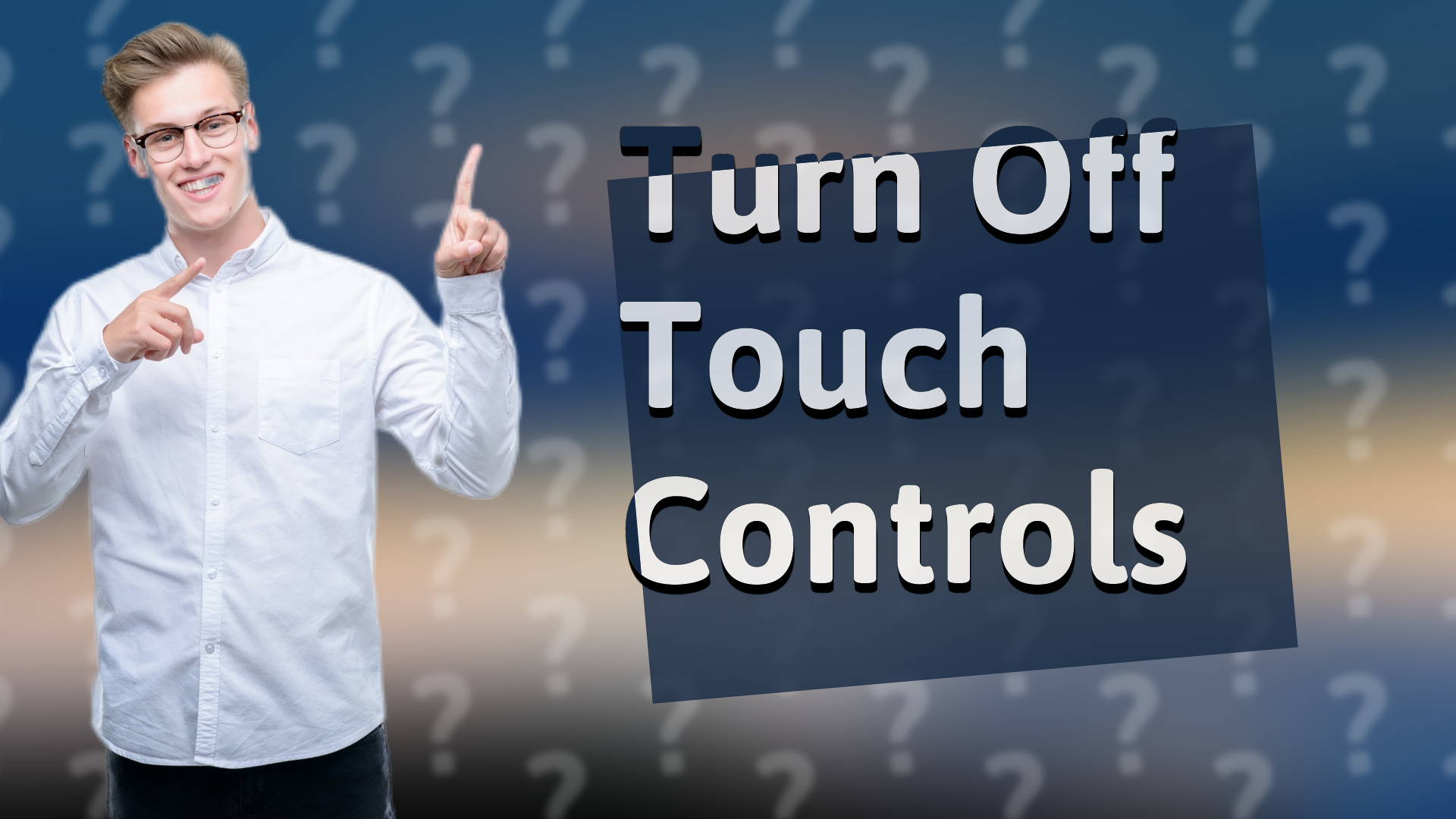 Turn Off Touch Controls