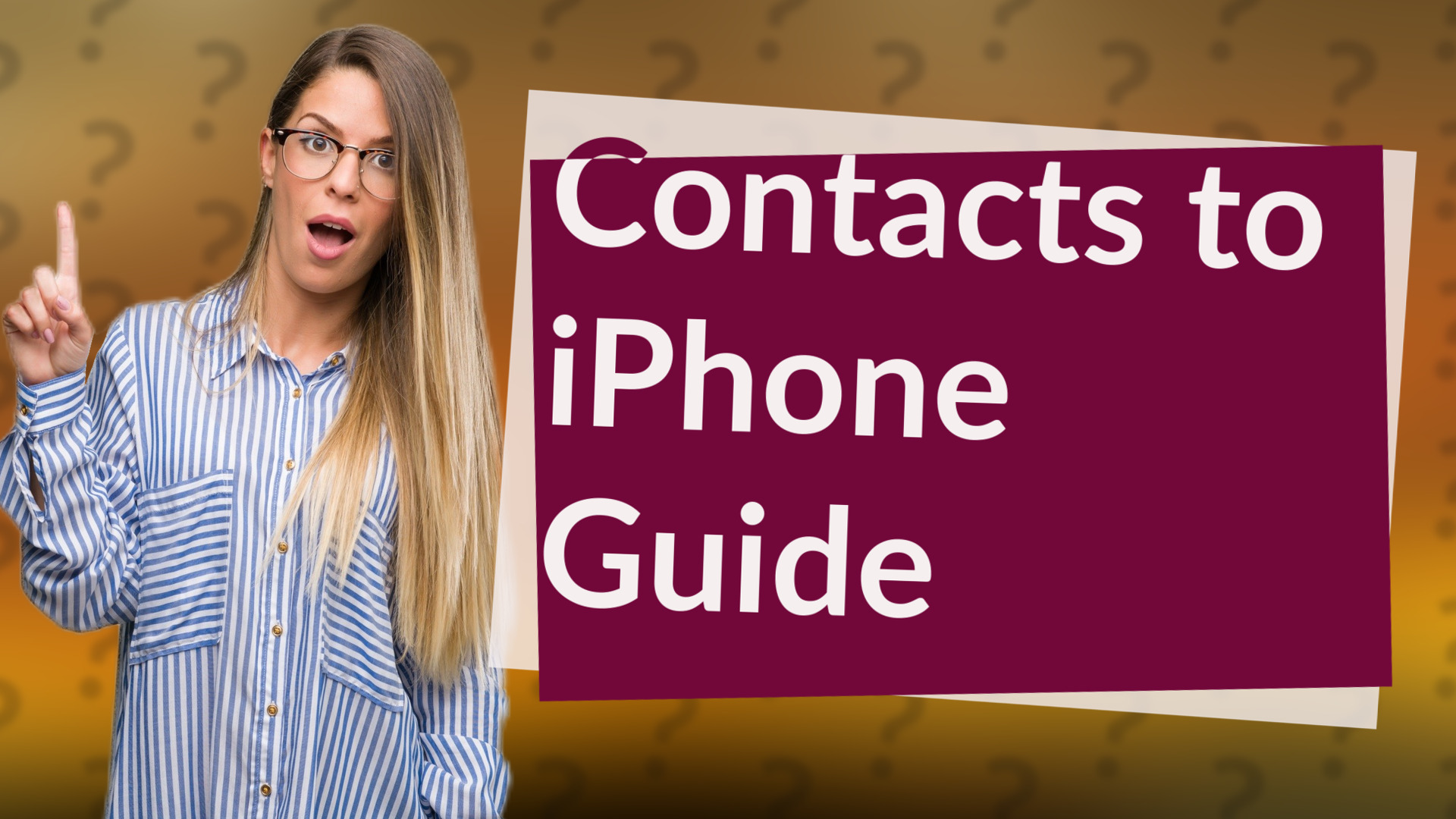 Contacts to iPhone Guide