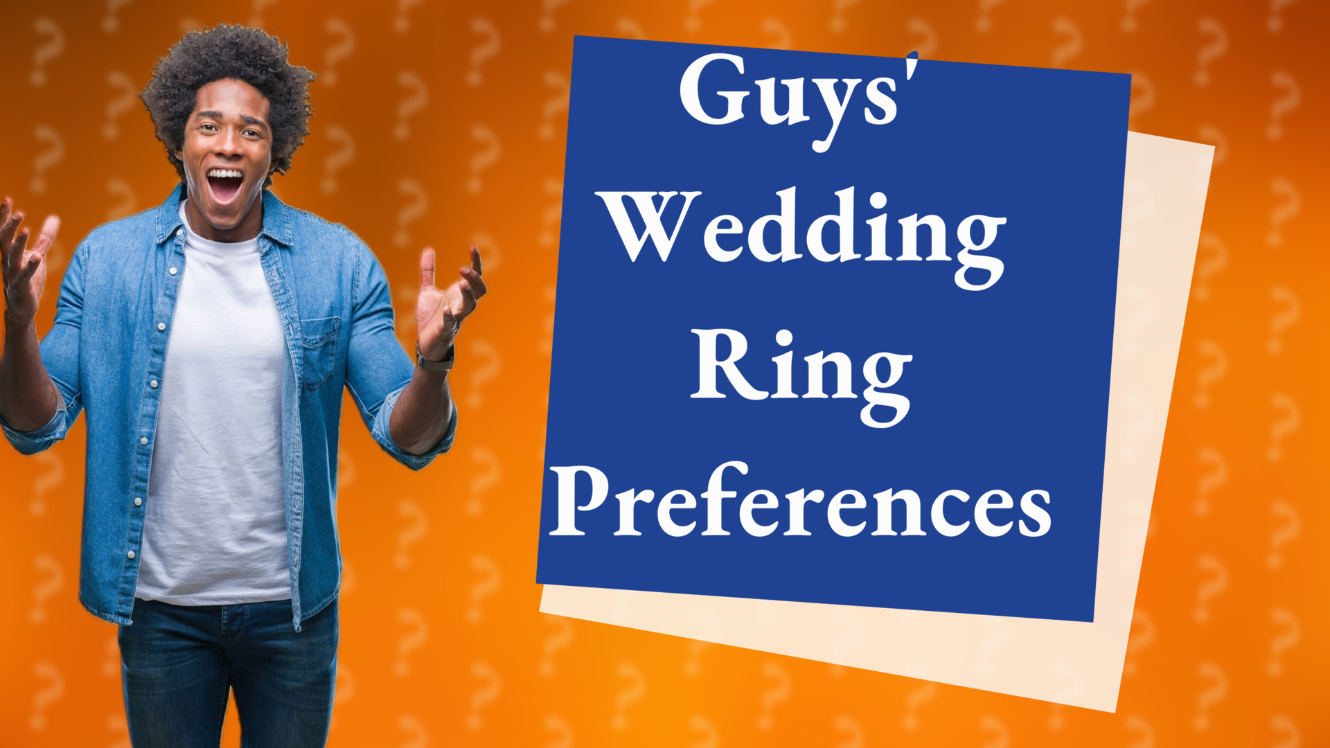 Guys' Wedding Ring Preferences