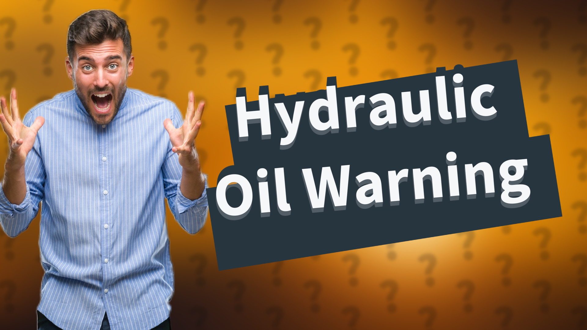 Hydraulic Oil Warning