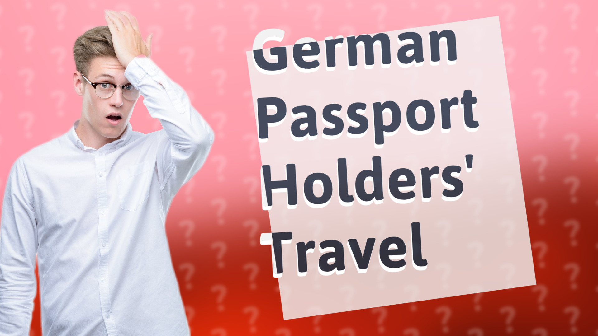 German Passport Holders' Travel