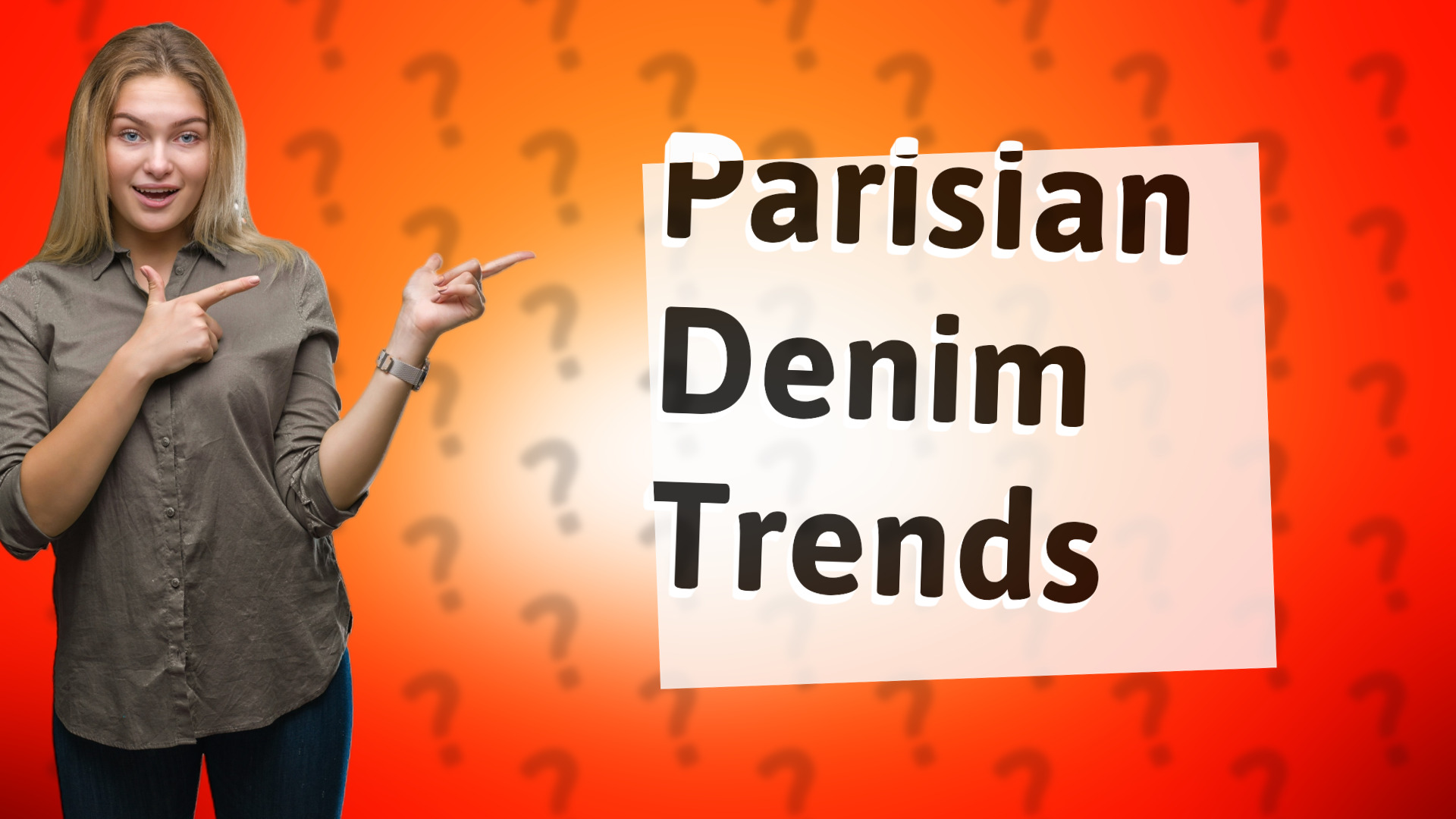Parisian Denim Trends