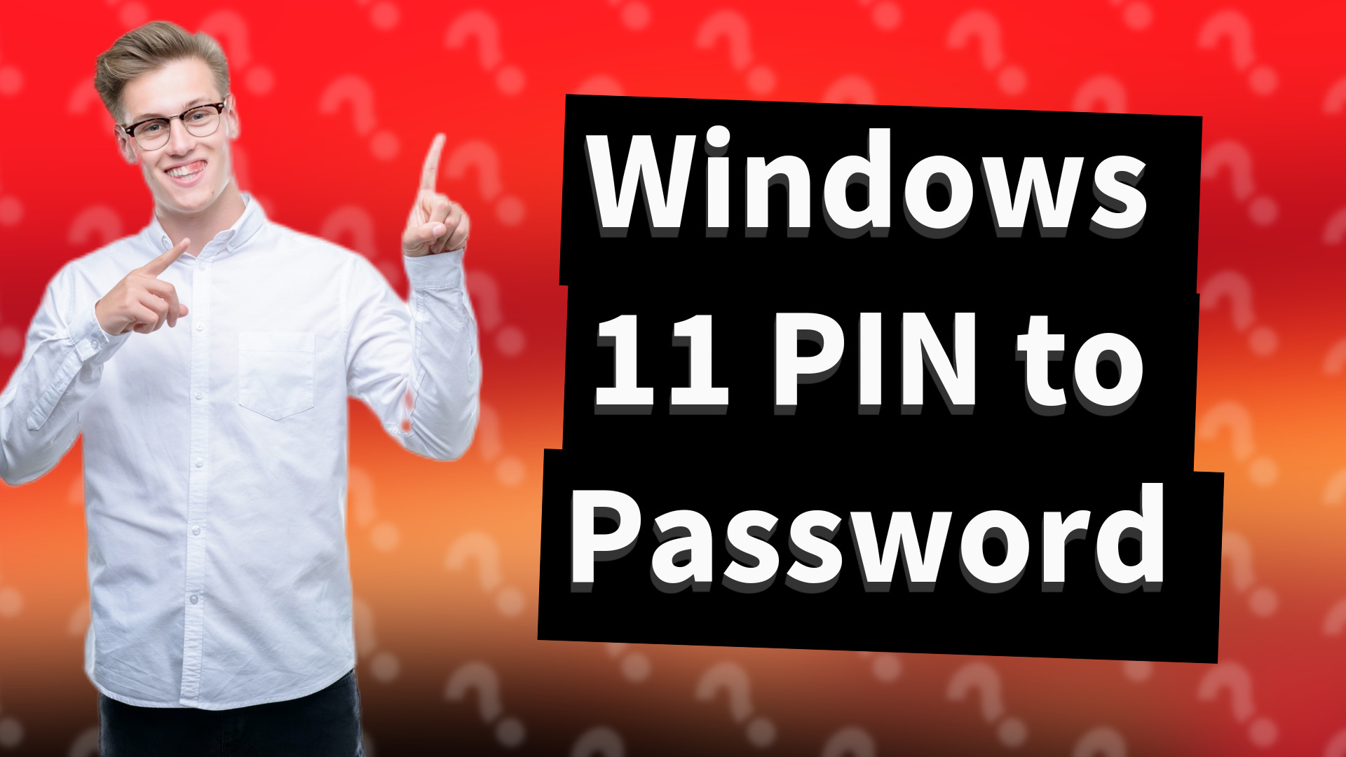 Windows 11 PIN to Password
