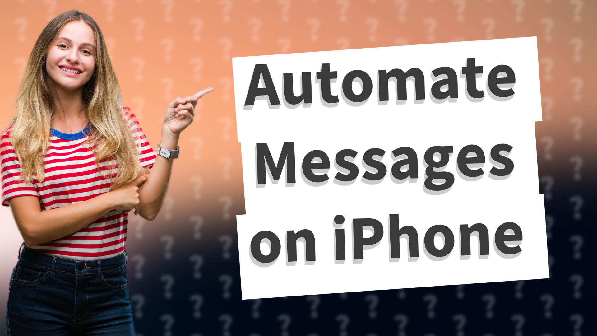 Automate Messages on iPhone