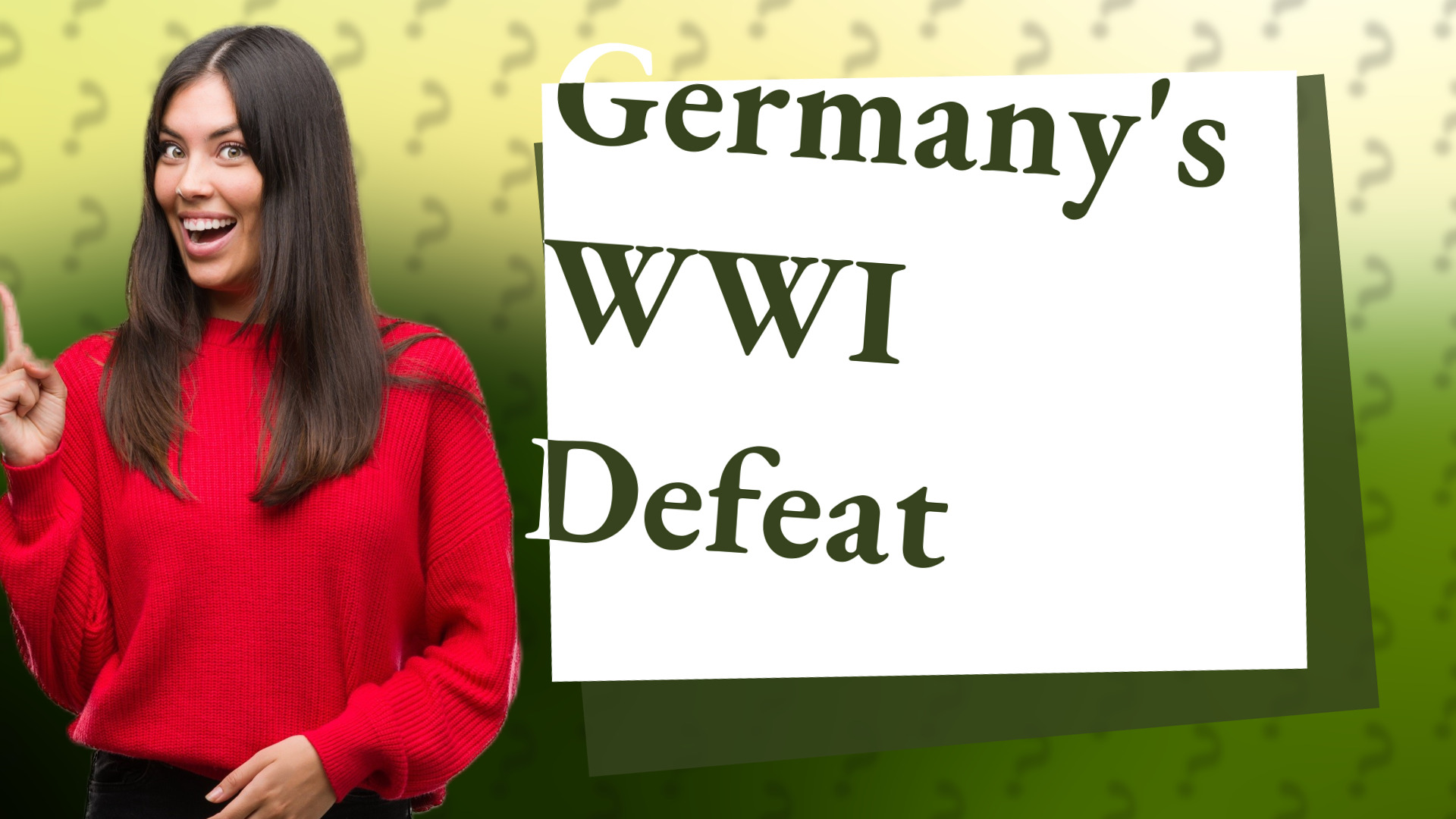 Germany's WWI Defeat