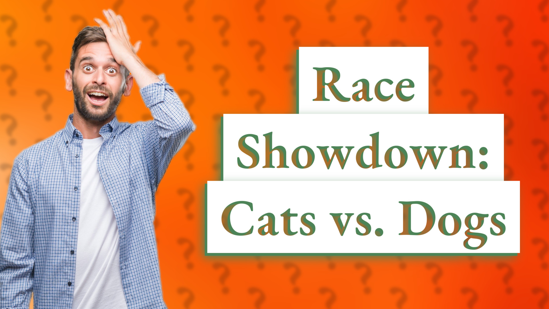 Race Showdown: Cats vs. Dogs
