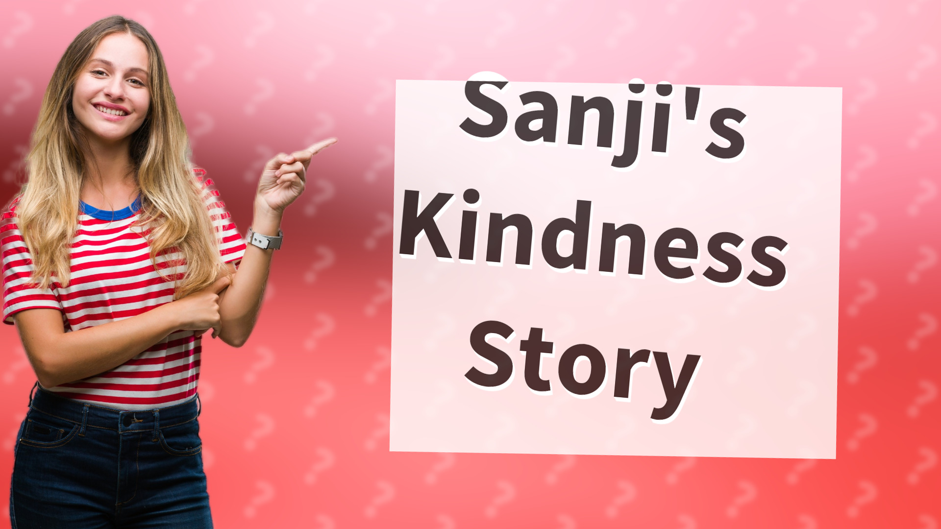 Sanji's Kindness Story