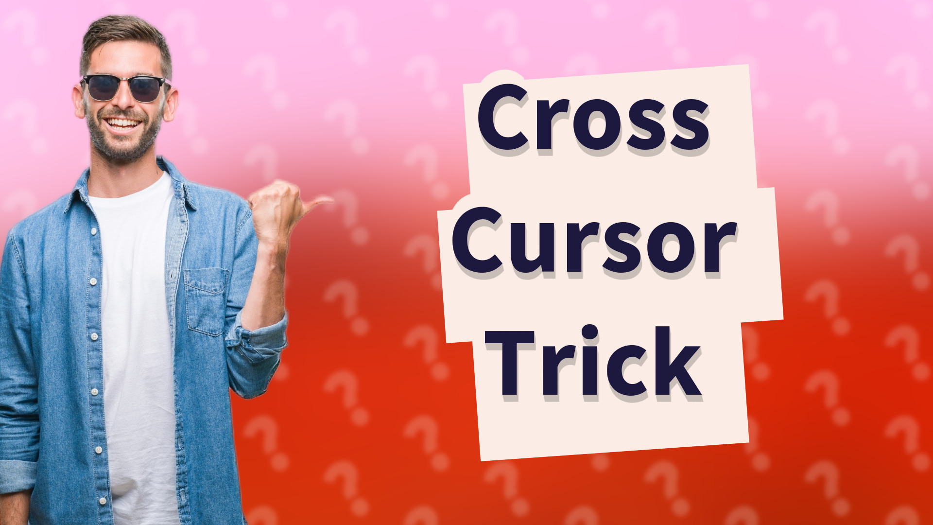 Cross Cursor Trick