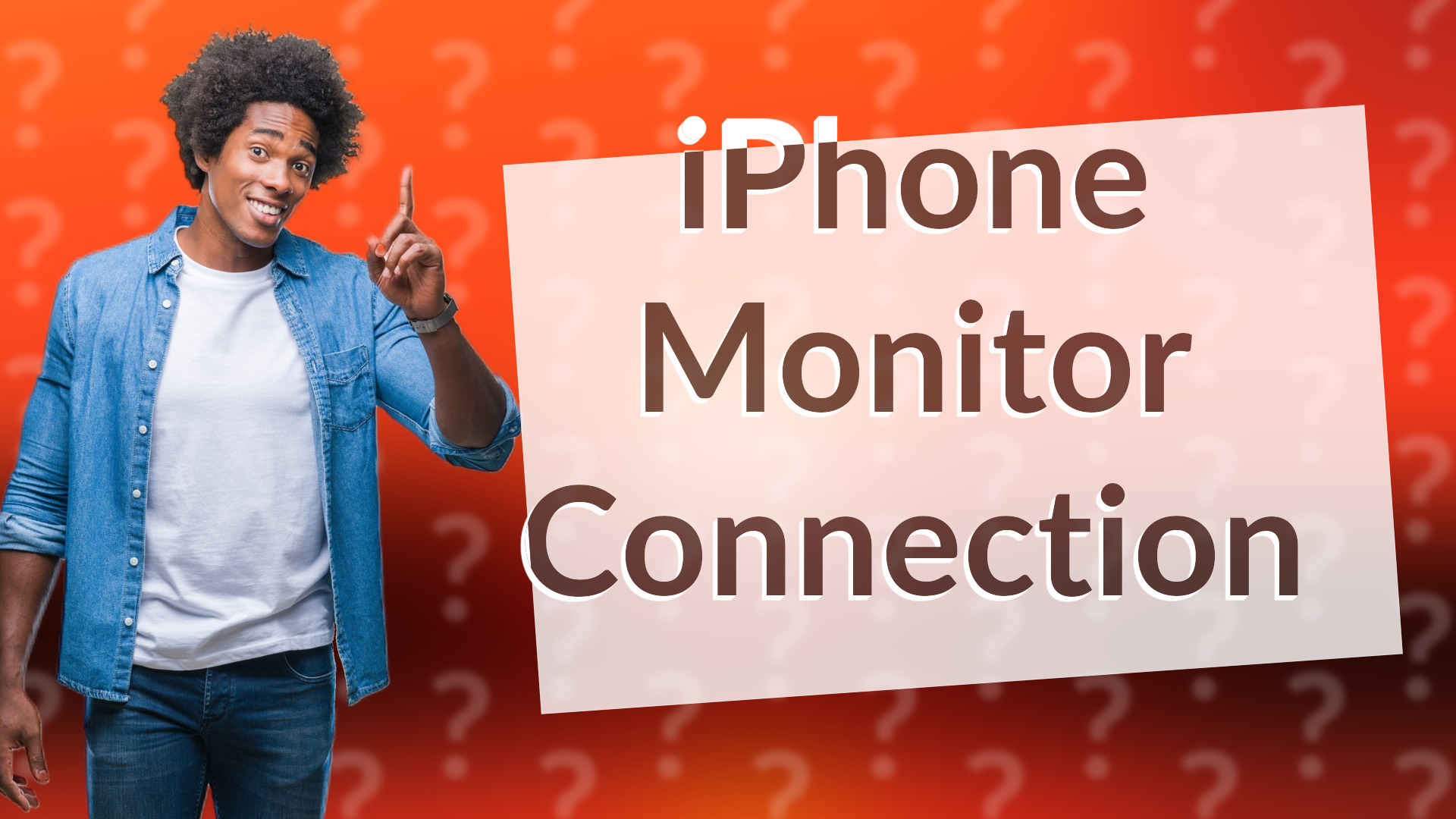iPhone Monitor Connection