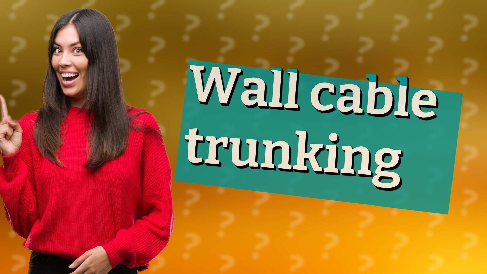 Wall cable trunking