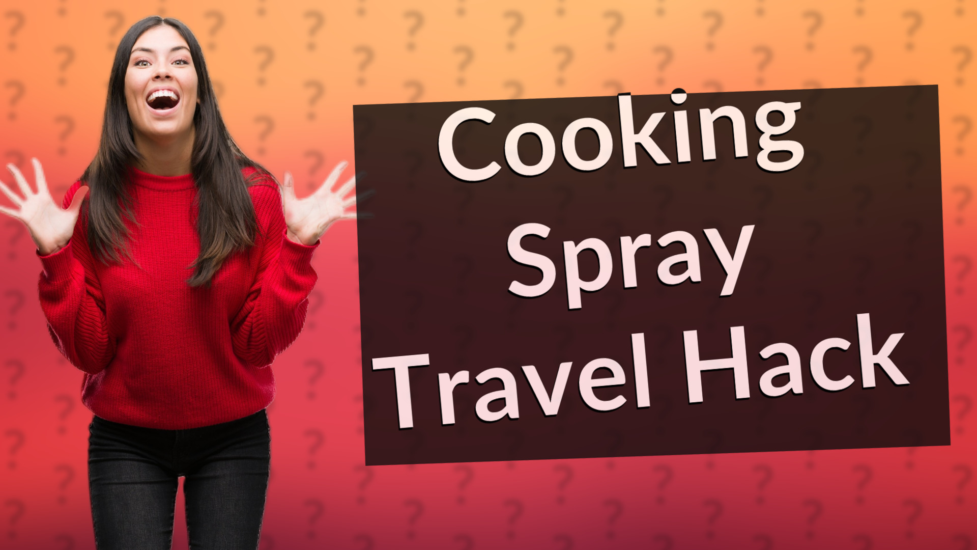 Cooking Spray Travel Hack