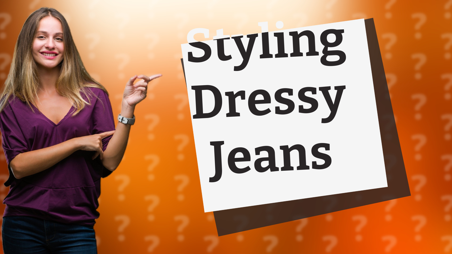 Styling Dressy Jeans