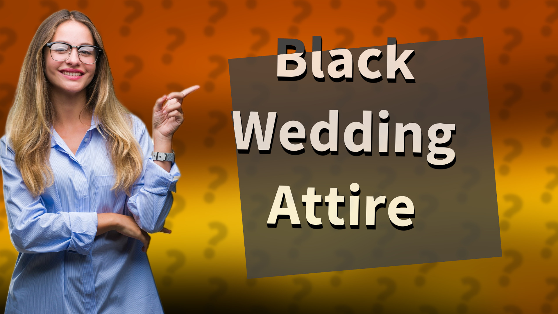 Black Wedding Attire