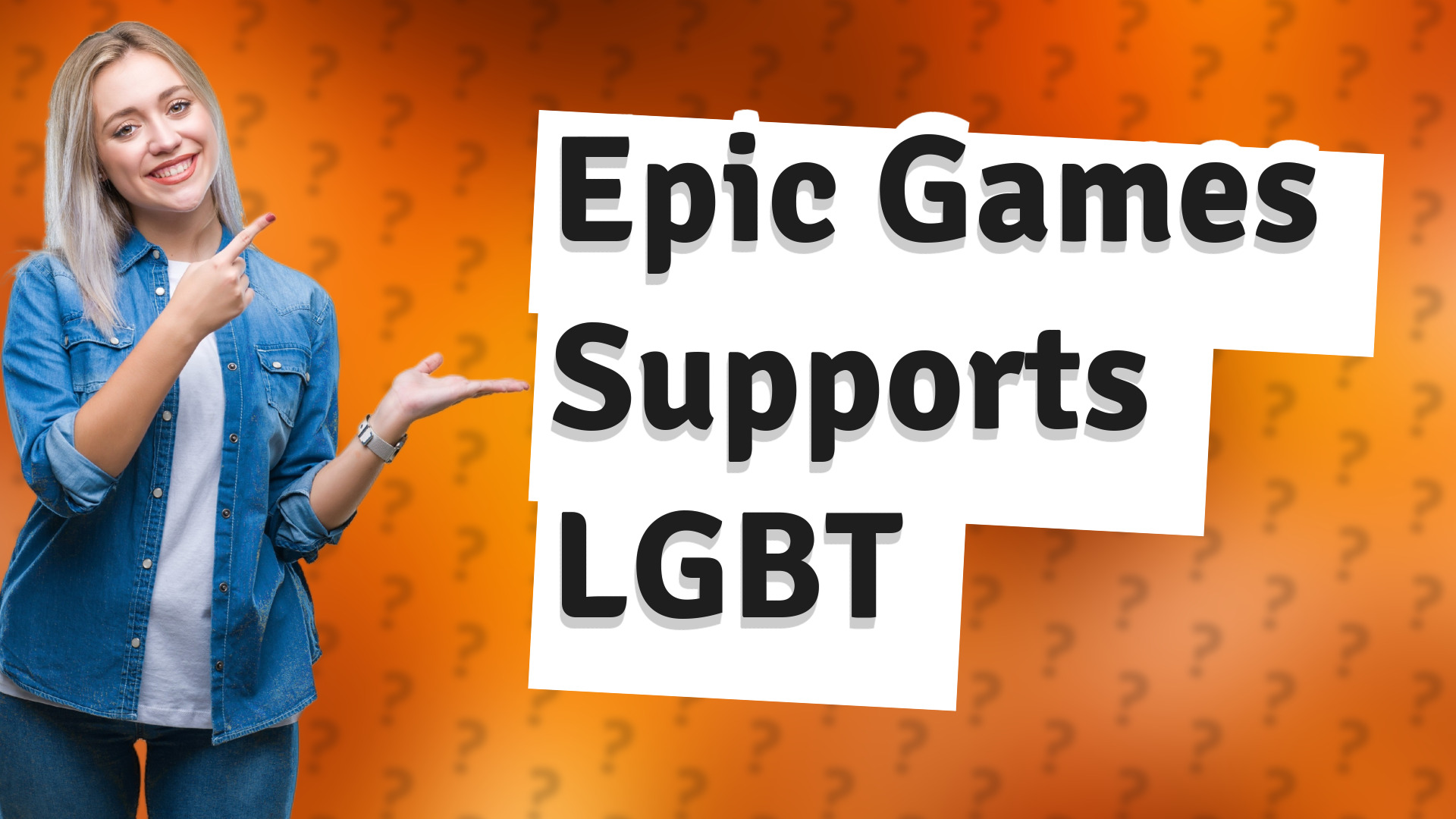 Epic Games Supports LGBT