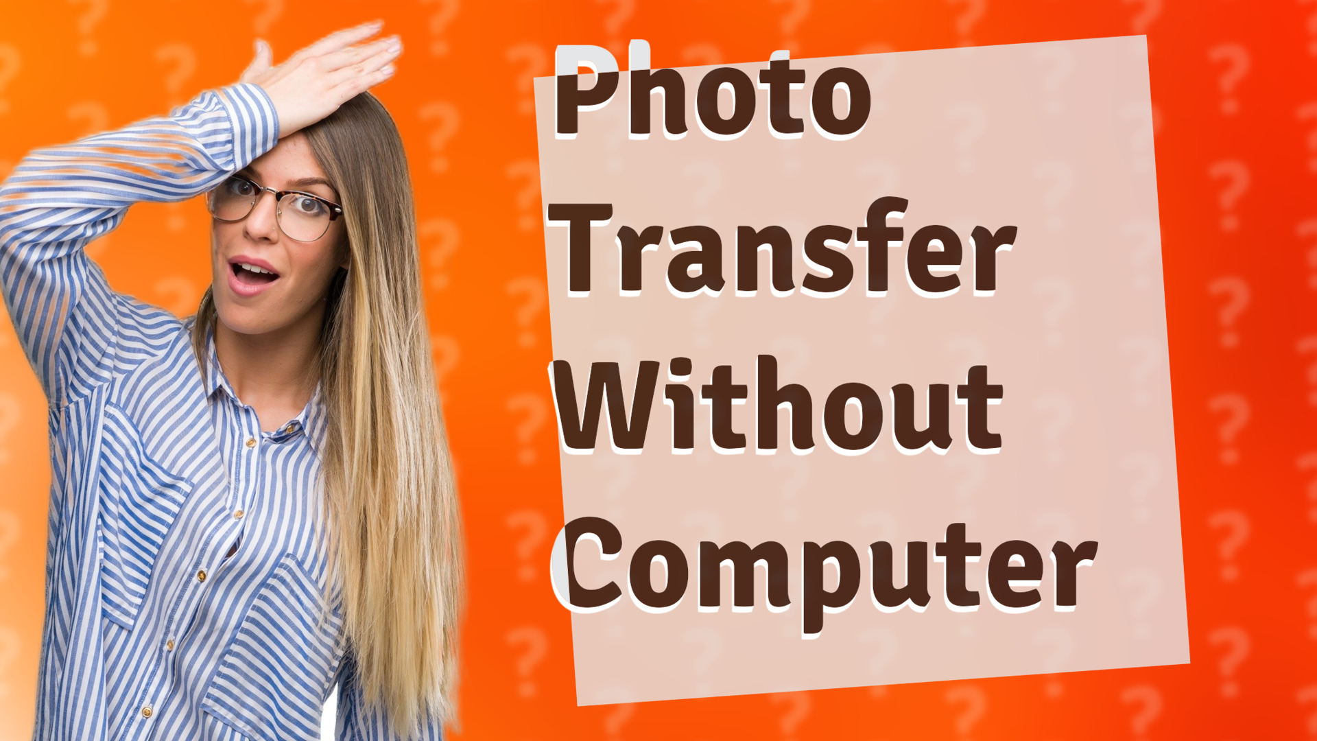 Photo Transfer Without Computer