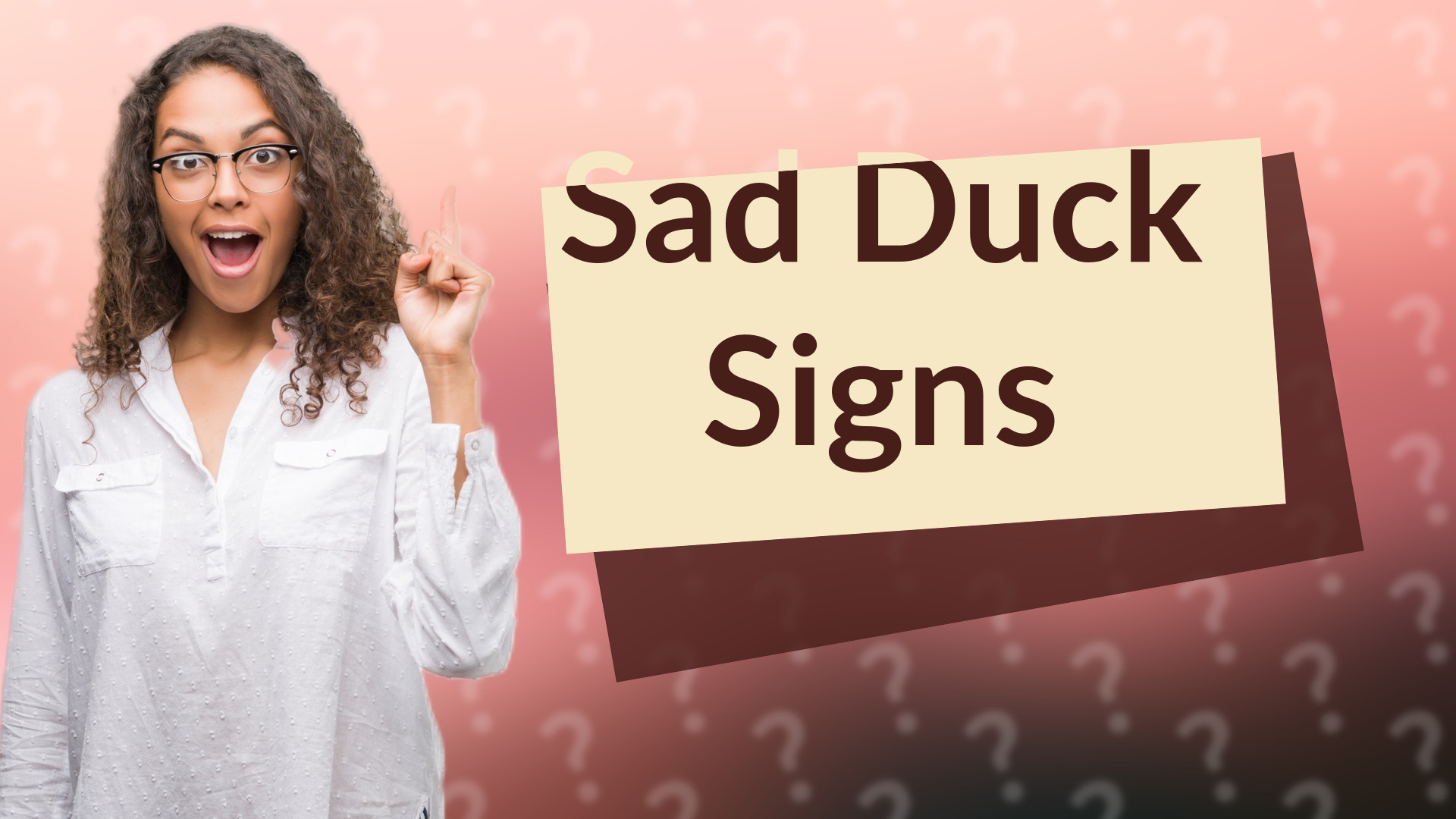 Sad Duck Signs