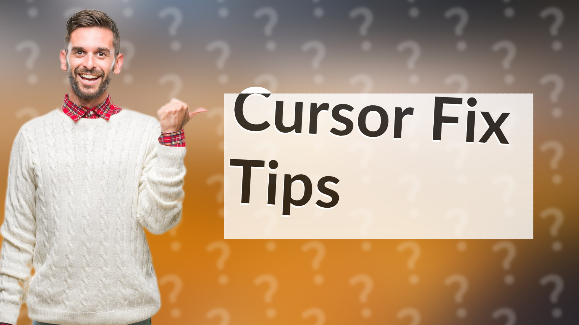 Cursor Fix Tips