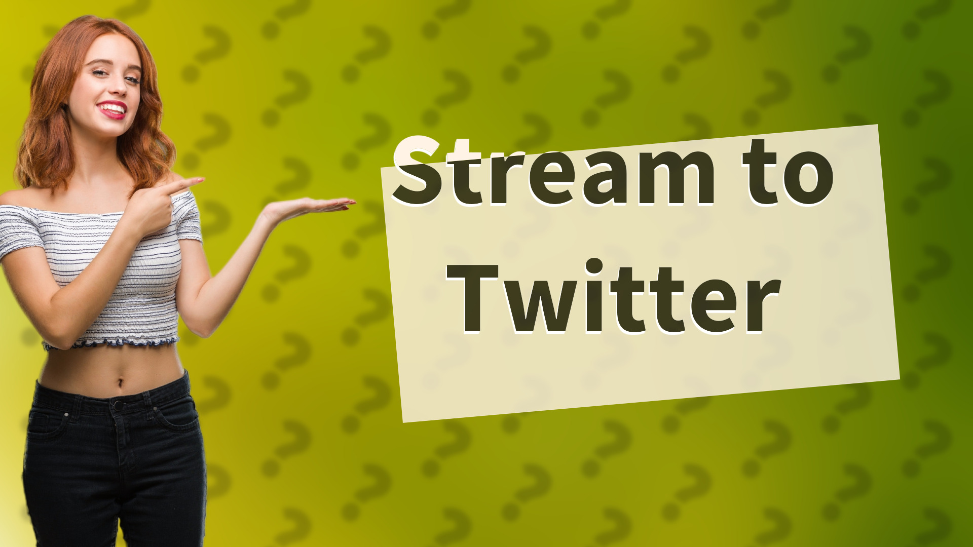Stream to Twitter