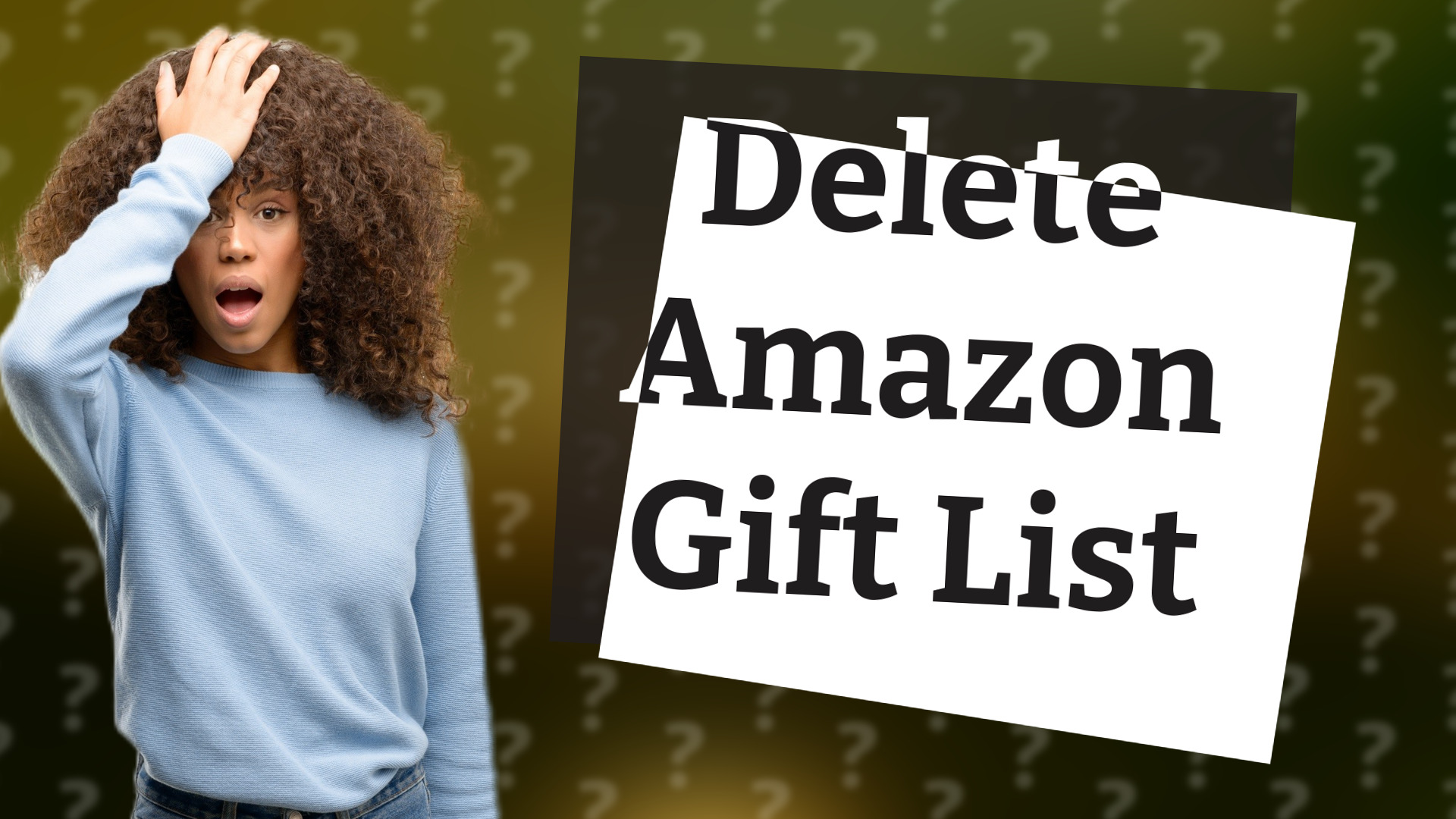 Delete Amazon Gift List