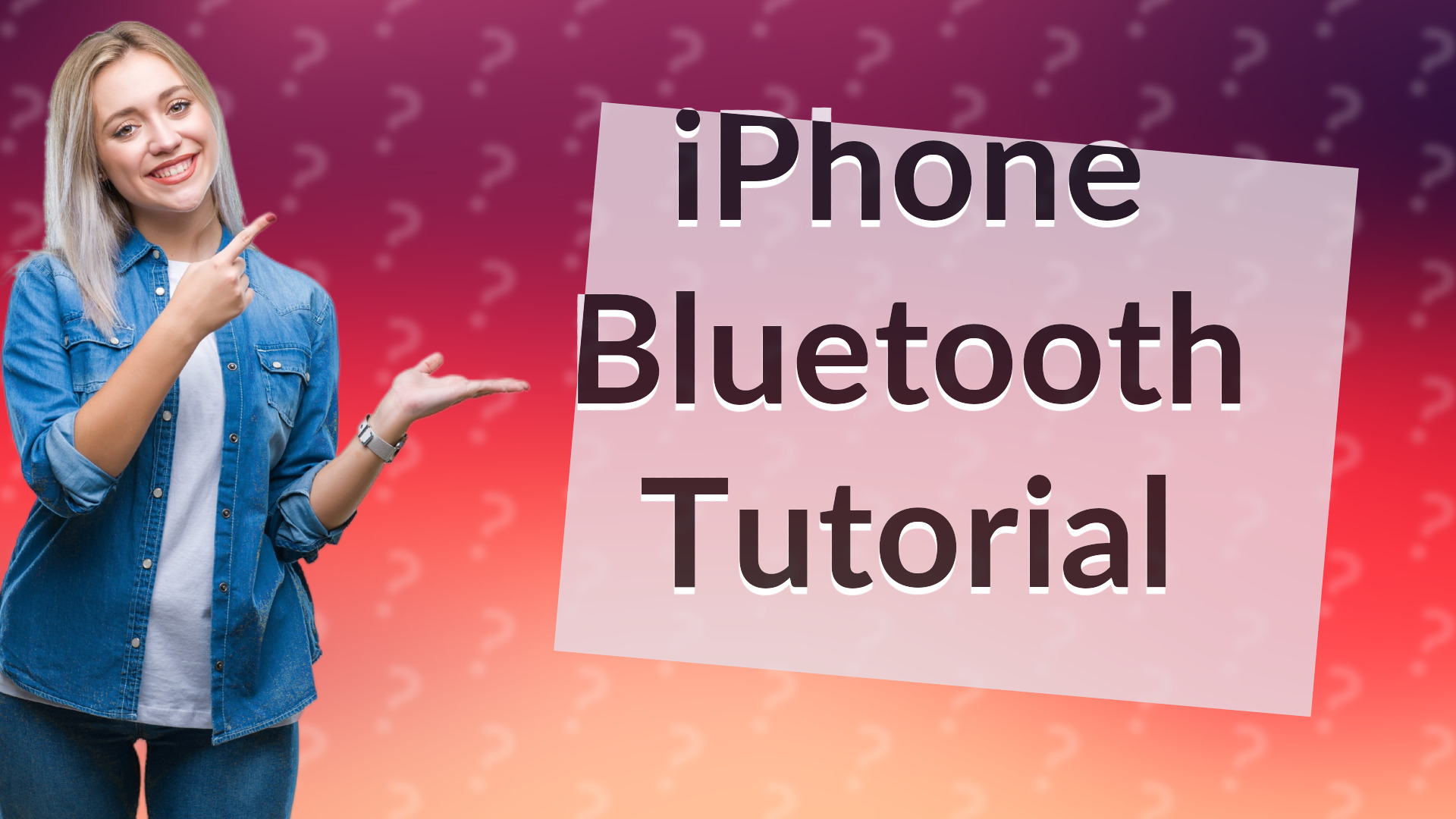 iPhone Bluetooth Tutorial