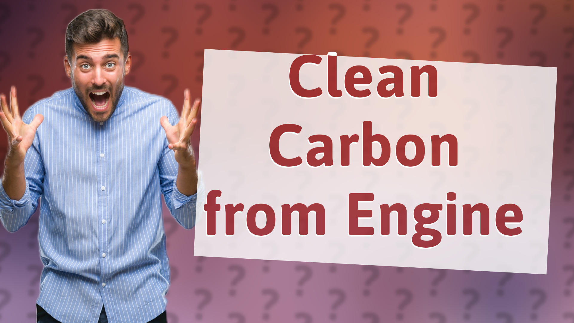 Clean Carbon from Engine