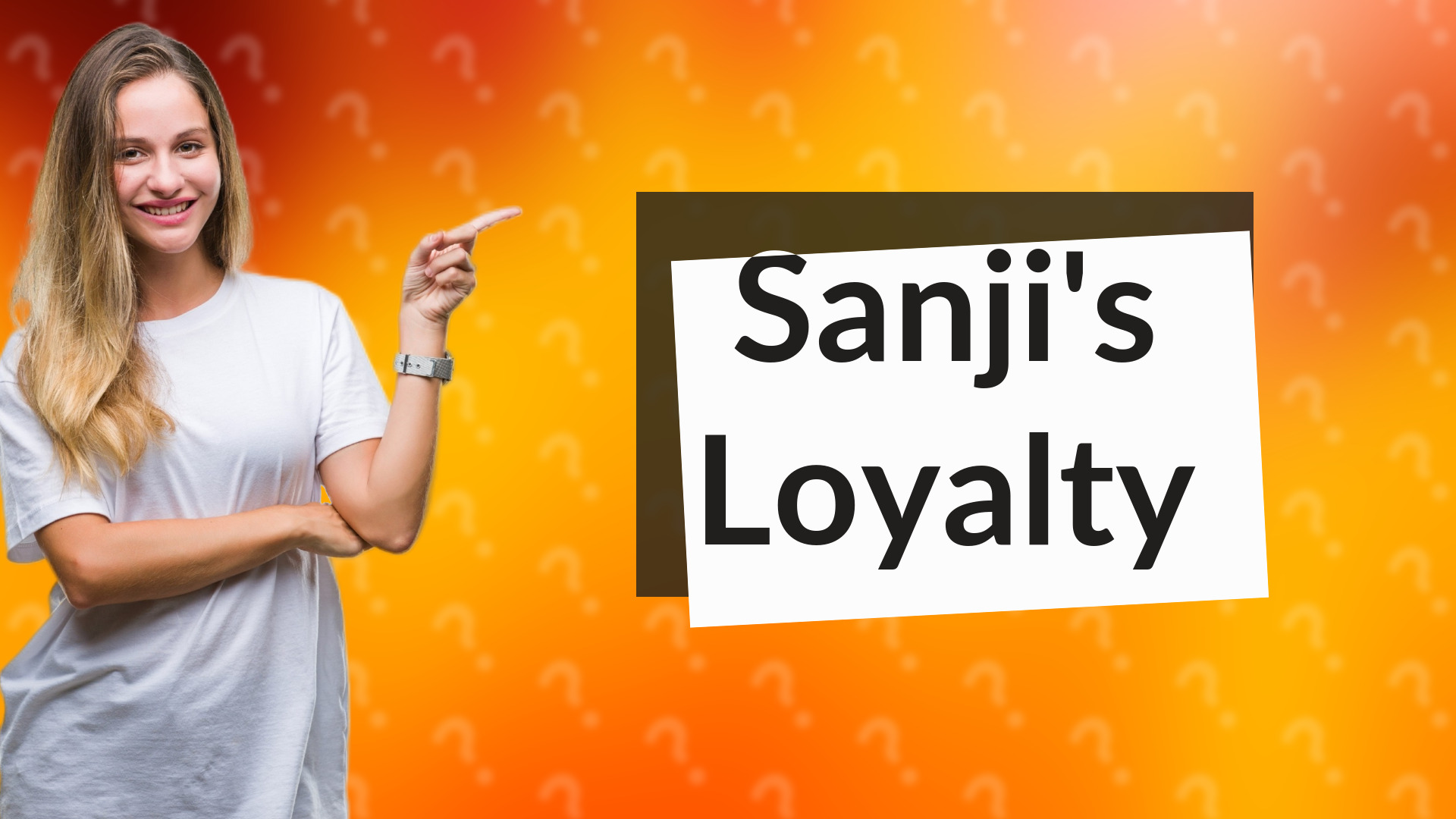 Sanji's Loyalty