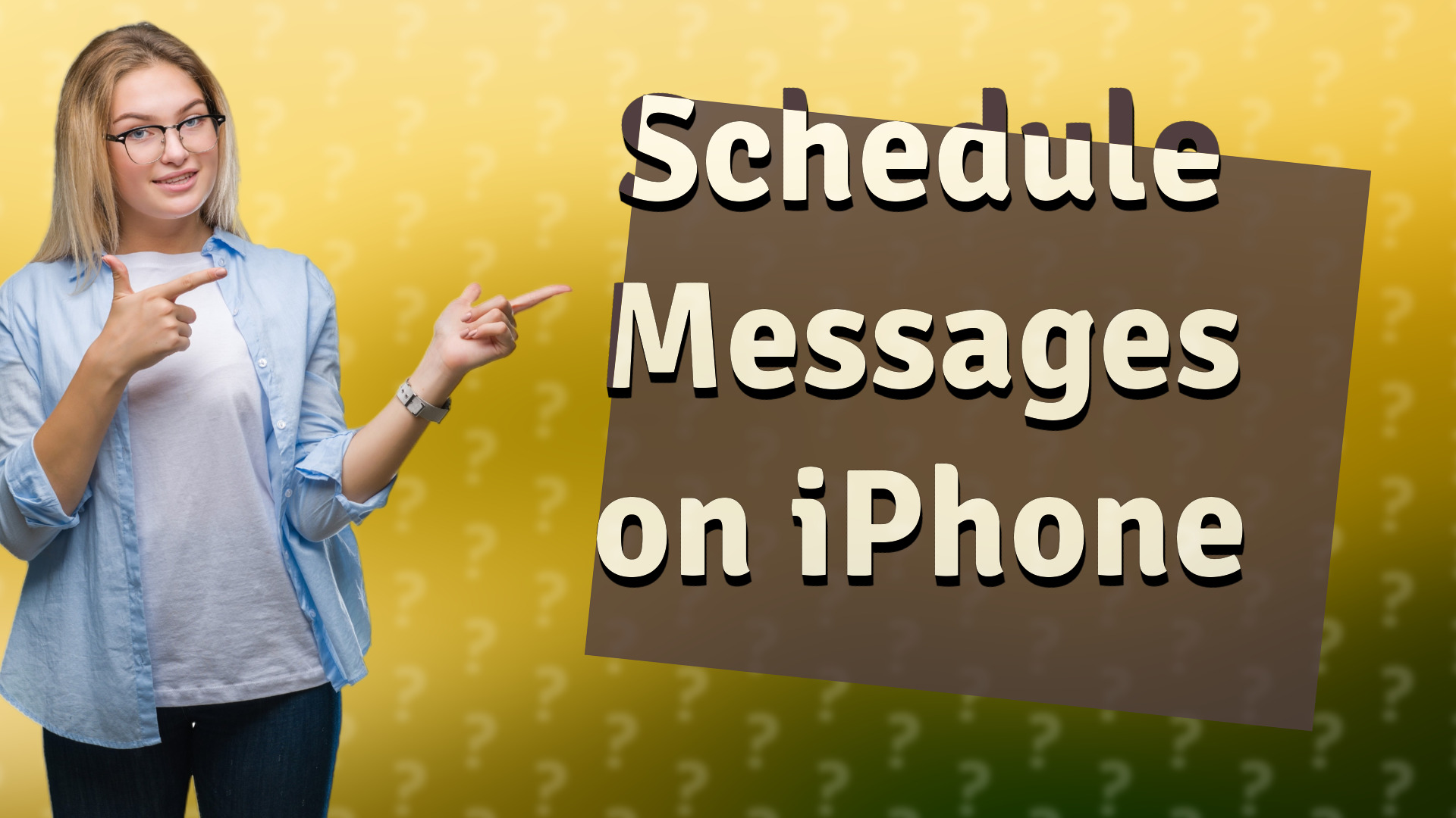 Schedule Messages on iPhone