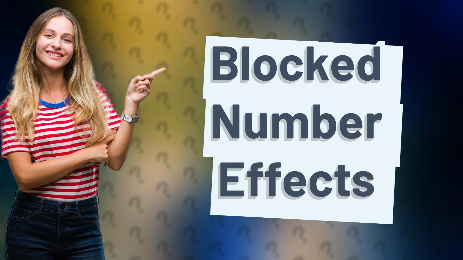 Blocked Number Effects
