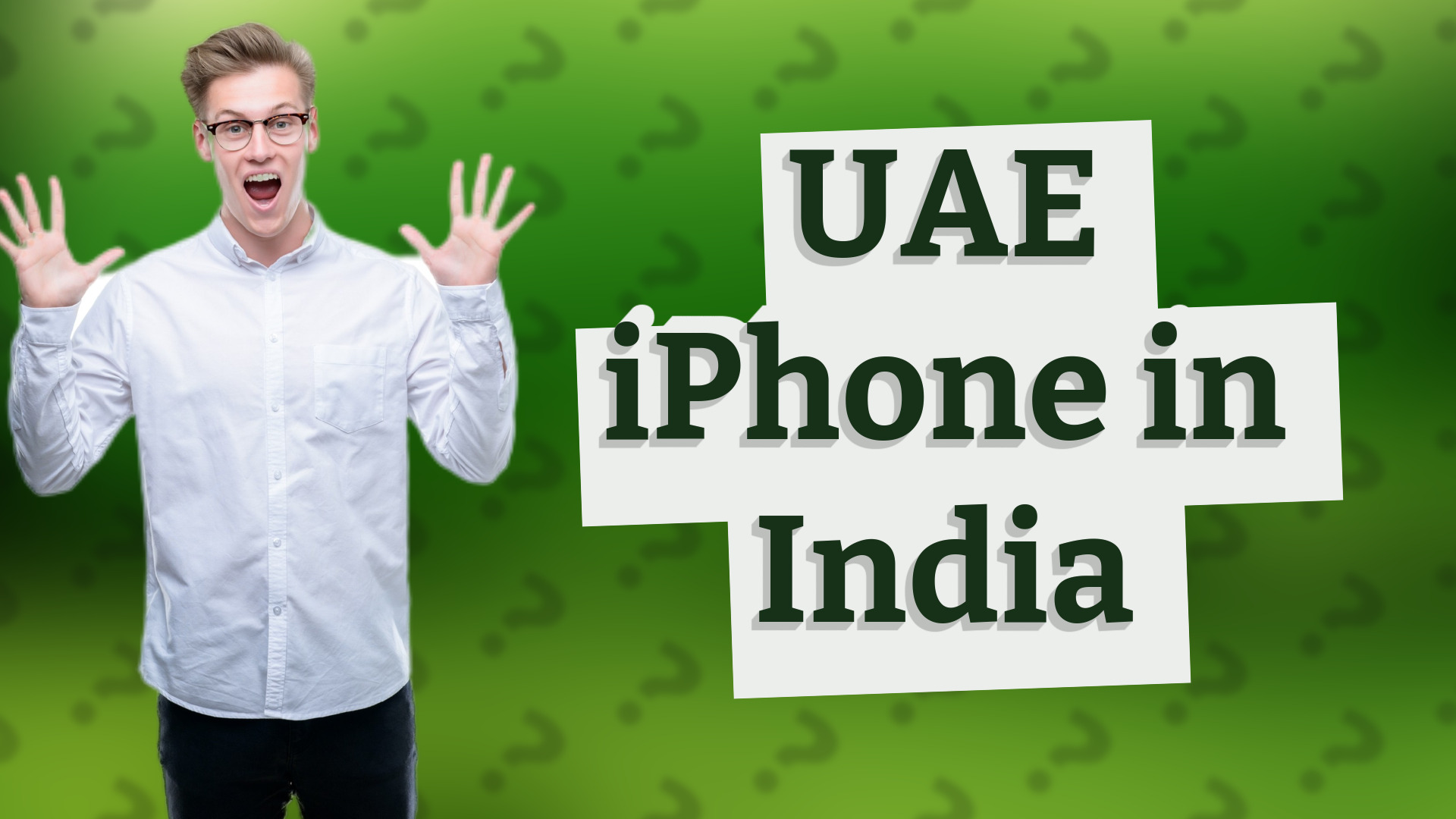 UAE iPhone in India