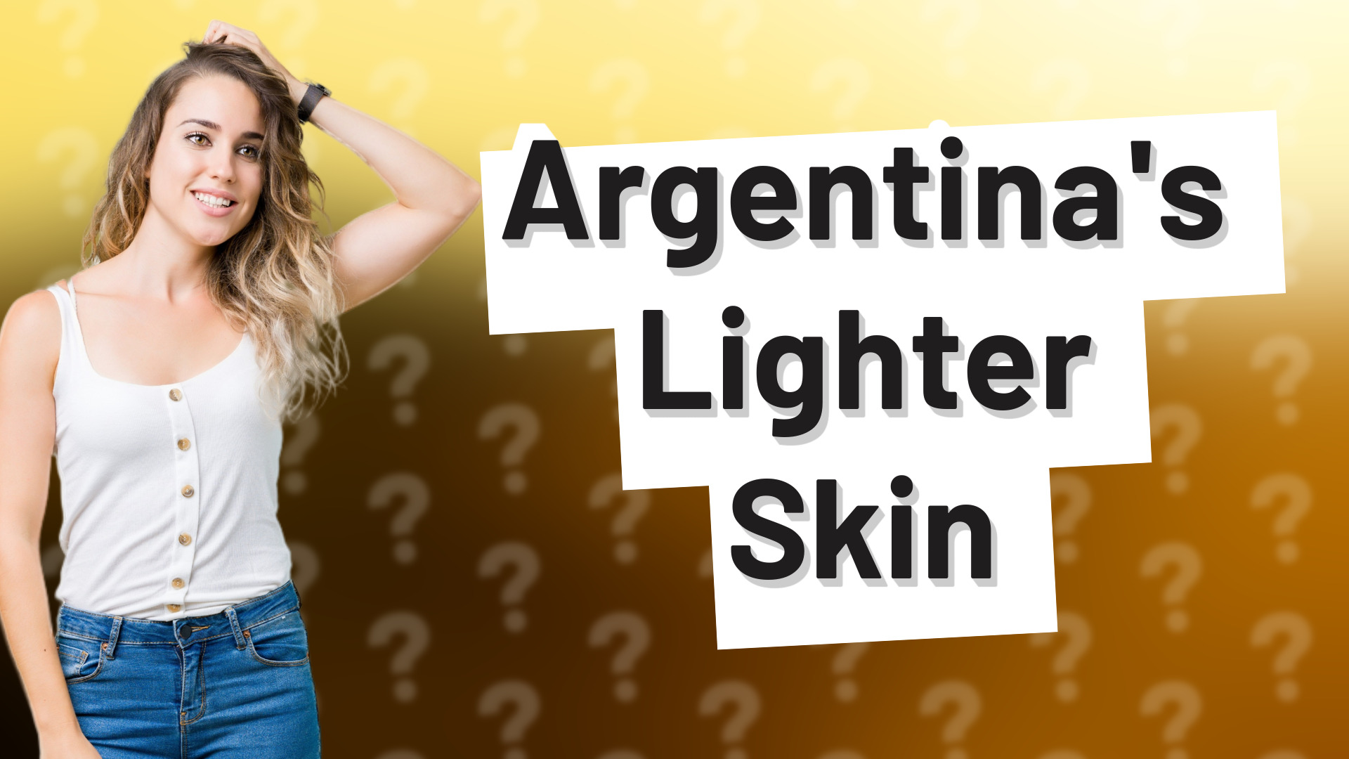Argentina's Lighter Skin