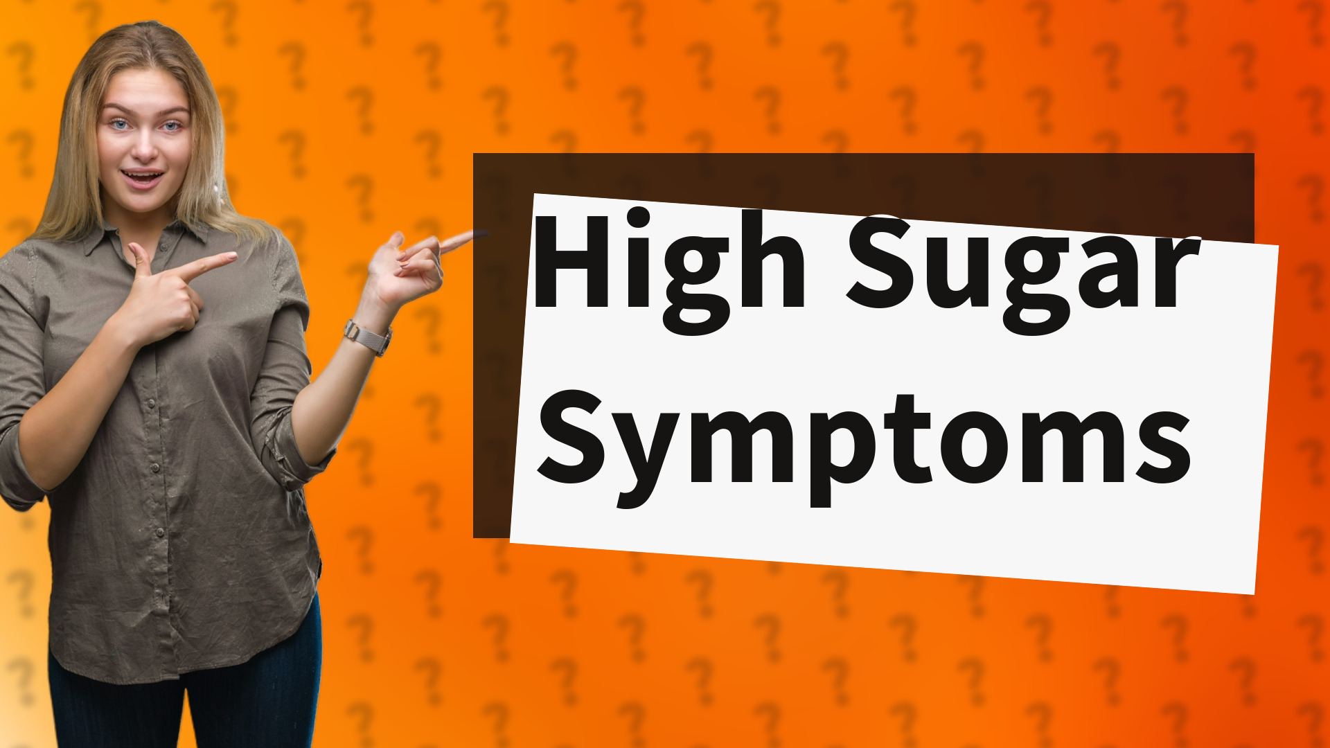 High Sugar Symptoms