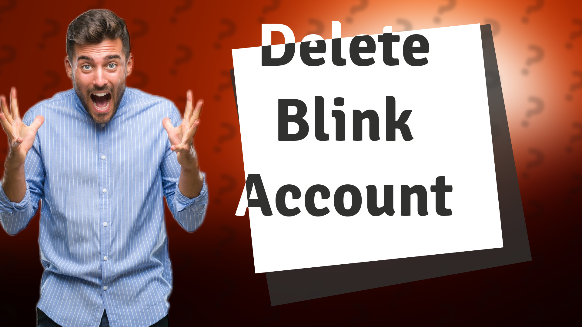 Delete Blink Account