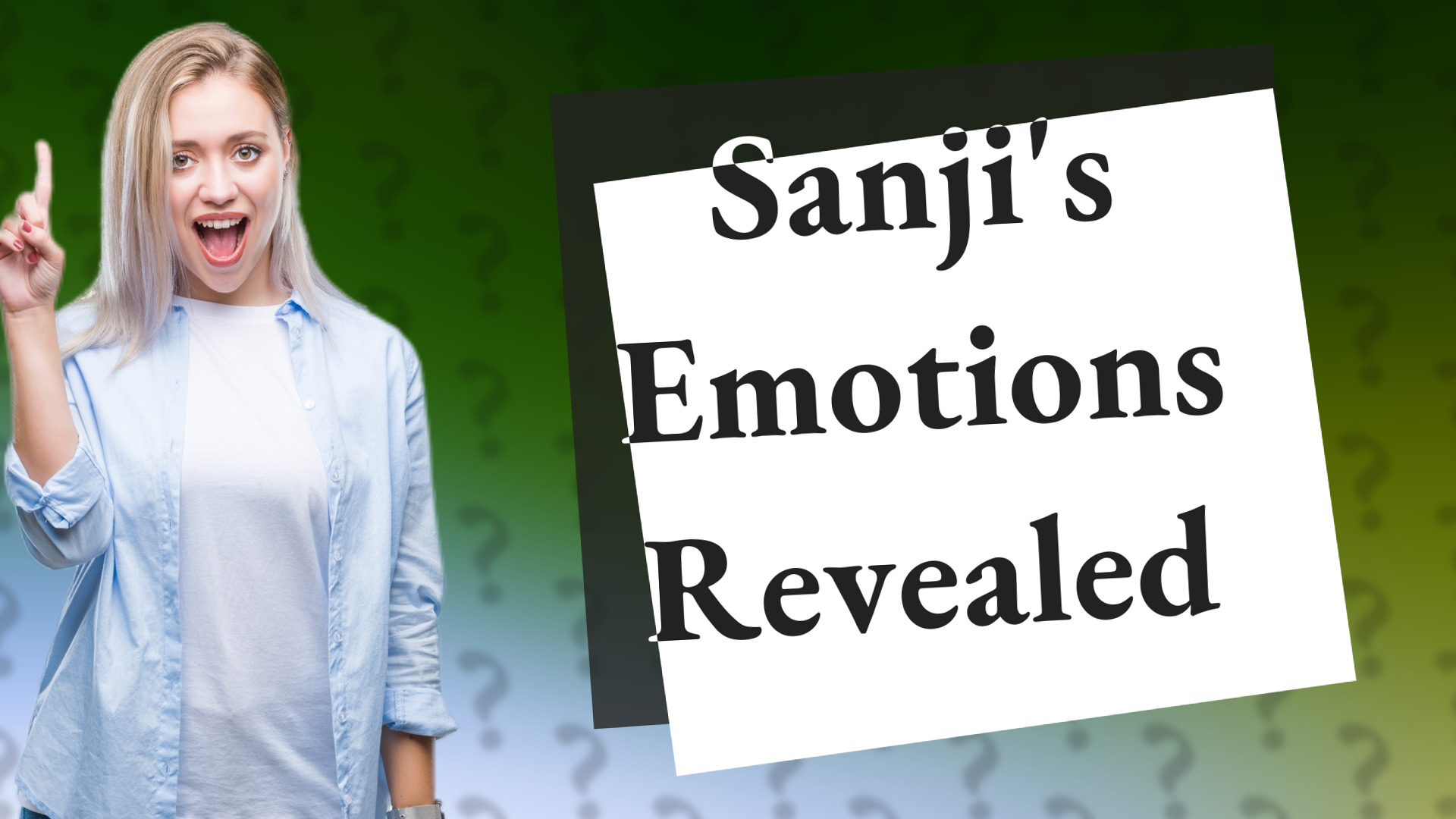 Sanji's Emotions Revealed