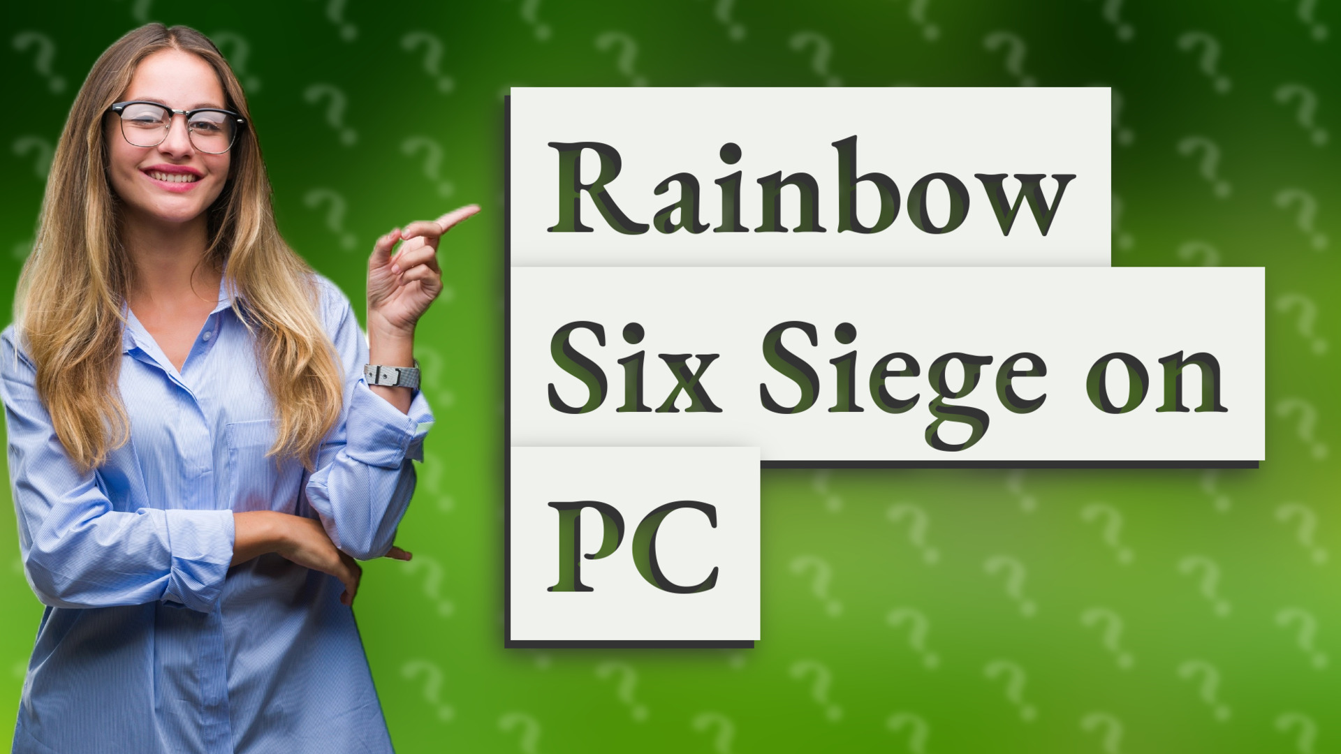 Rainbow Six Siege on PC
