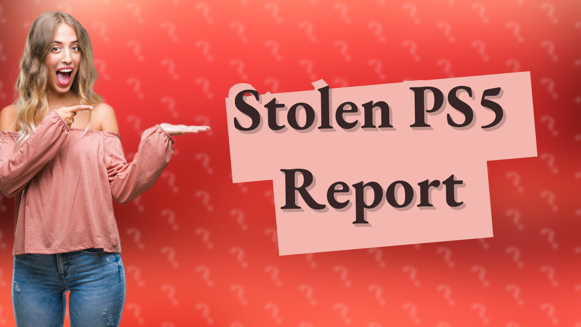 Stolen PS5 Report