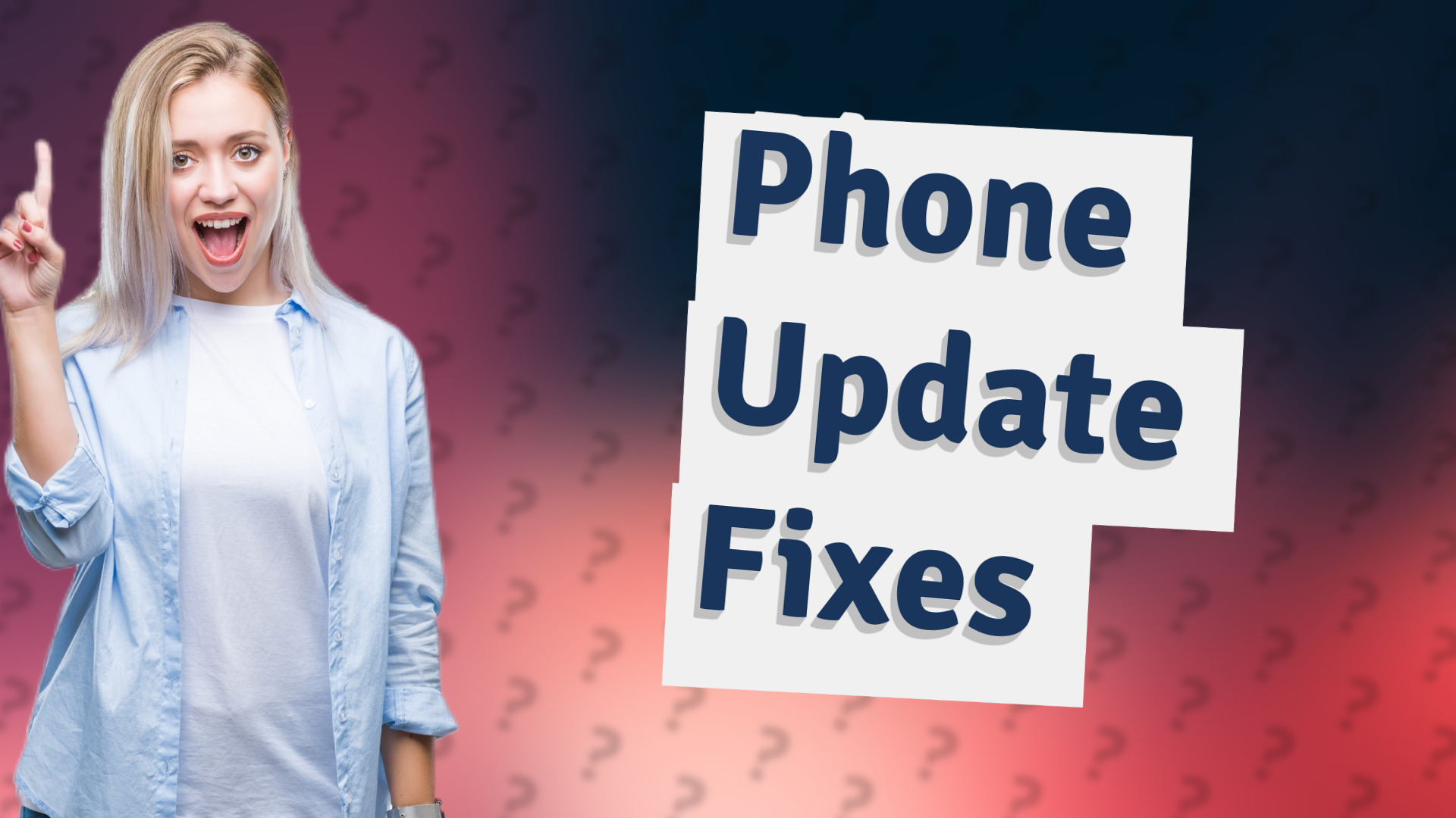 Phone Update Fixes