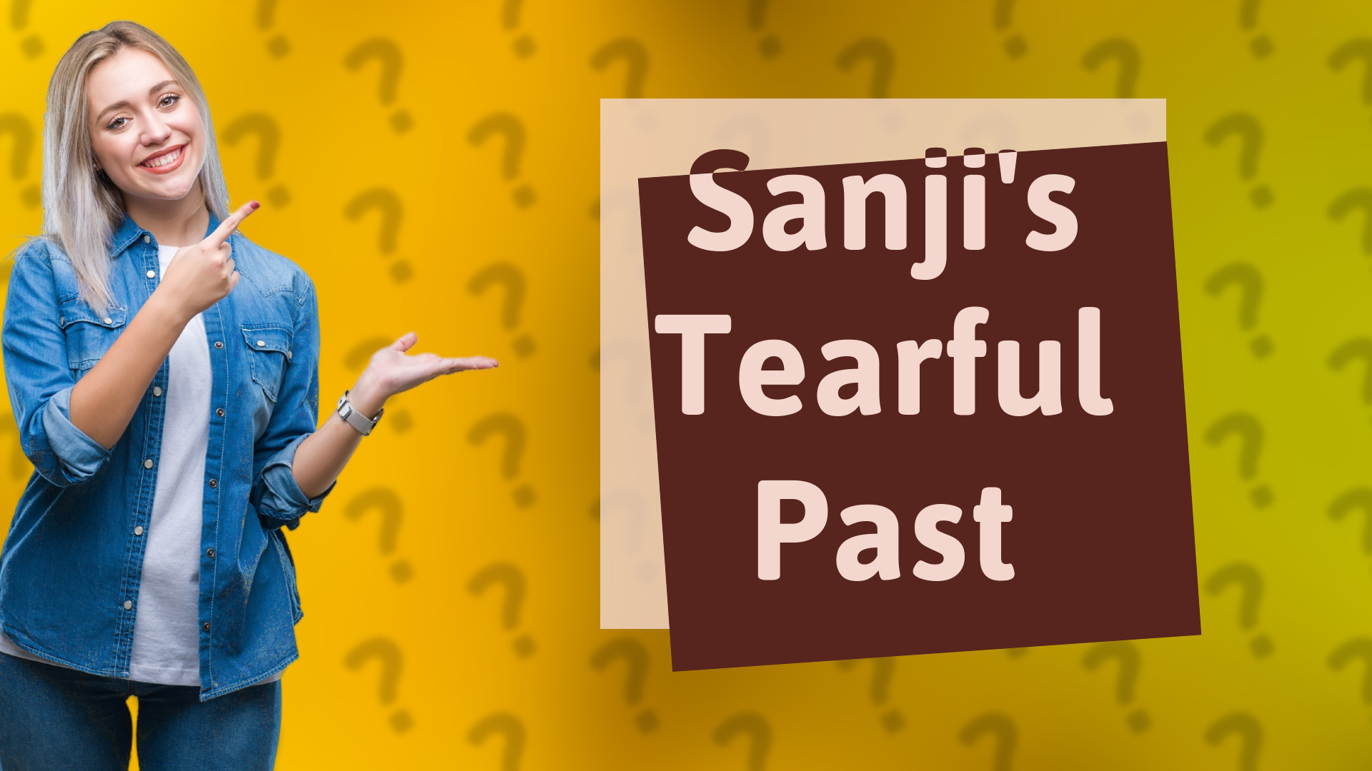 Sanji's Tearful Past