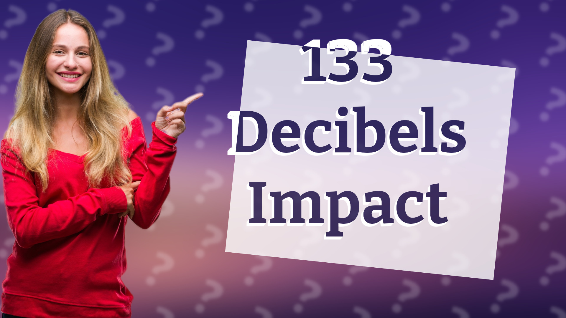 133 Decibels Impact